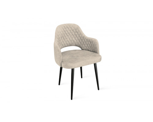Стул «Калипсо» К1К Черный муар, Микровелюр Wellmart Dark Beige