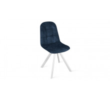 Стул «Райс» К2 Белый матовый, Микровелюр Wellmart Blue